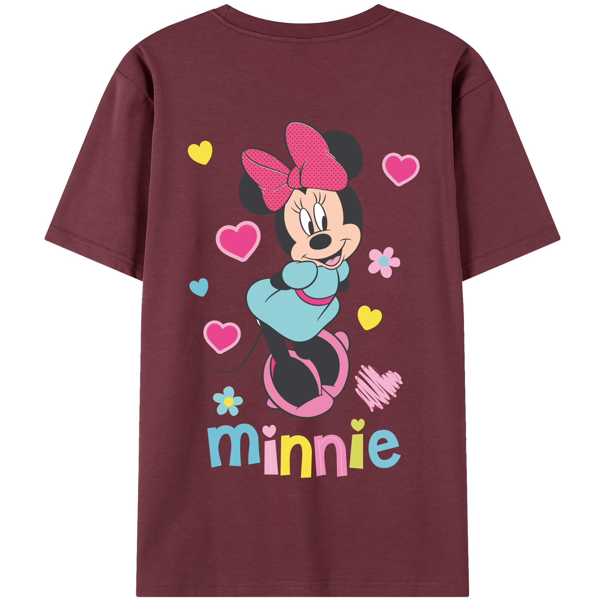 （画像用） ミッキーマウス Mickey Mouse 綿100％半袖Tシャツ（背面プリント）